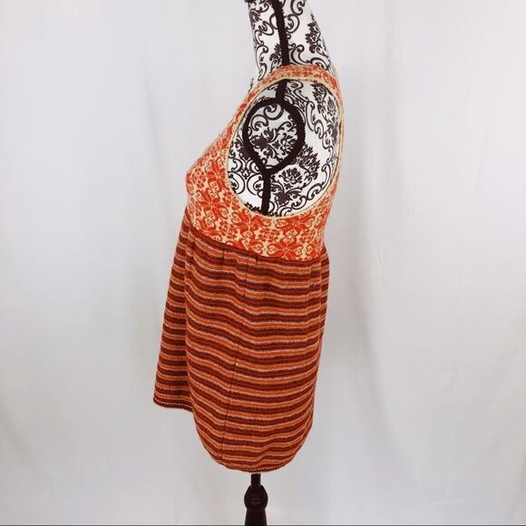 Free People Wool Blend Babydoll Multiprint Tunic Top - Picture 5 of 7